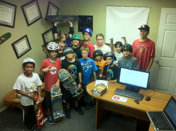 This week, the skate campers have taken over